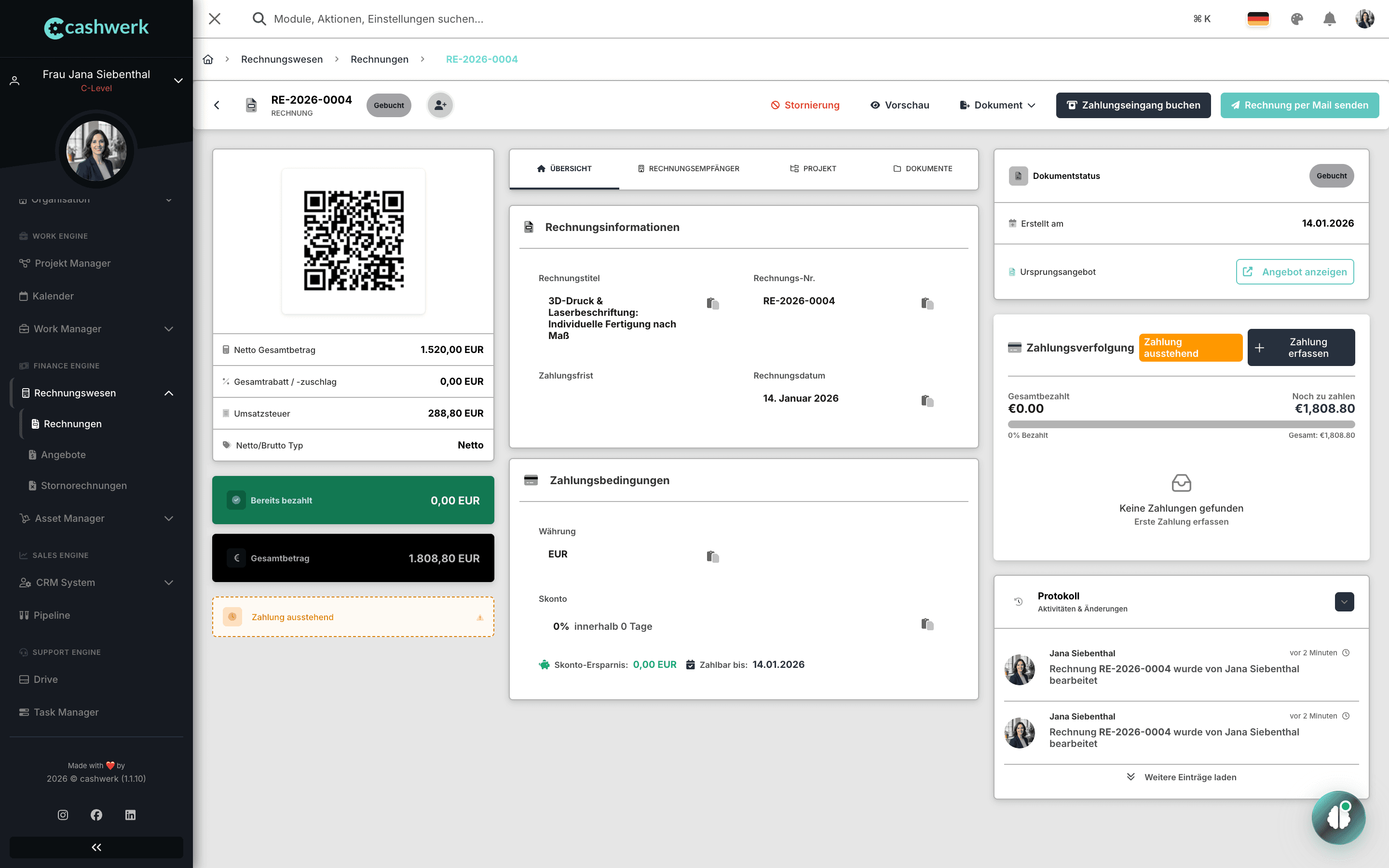 Rechnungen Dashboard