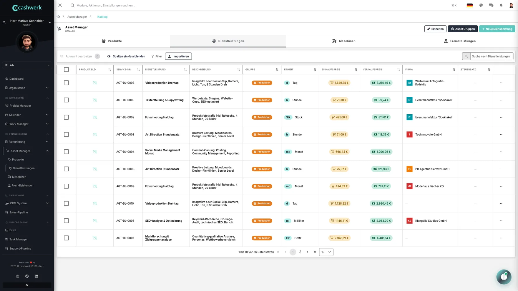 Asset Manager Katalog